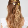 Flower Hair Comb Clip Set