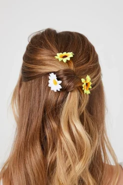 Flower Hair Comb Clip Set