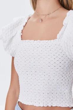 Flutter Sleeve Crop Top