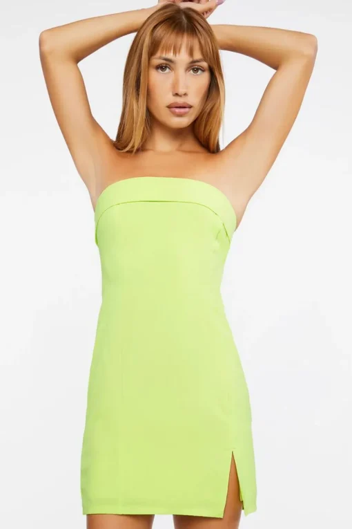 Foldover Mini Tube Dress