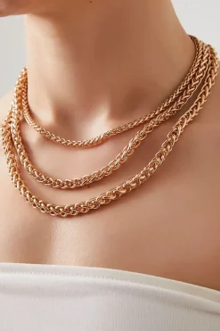 Foxtail Chain Layered Necklace