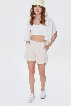 Frayed Corduroy Shorts