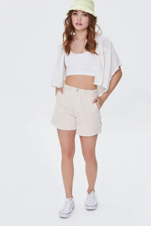 Frayed Corduroy Shorts