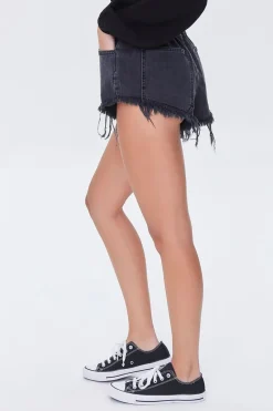 Frayed Denim Shorts