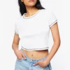 Frayed Zipper-Trim Denim Shorts