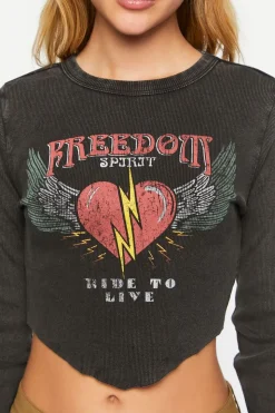 Freedom Spirit Graphic Baby Tee