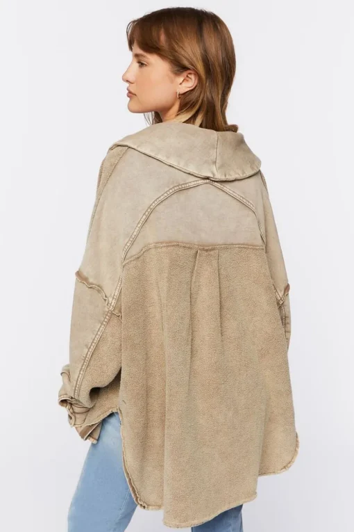 French Terry High-Low Jacket