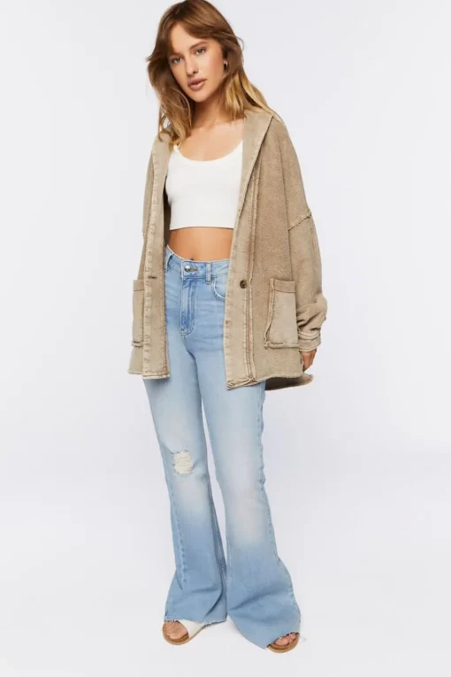 French Terry High-Low Jacket