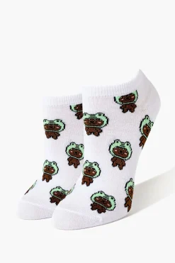 Frog Hat Bear Ankle Socks