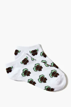 Frog Hat Bear Ankle Socks