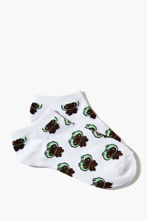 Frog Hat Bear Ankle Socks