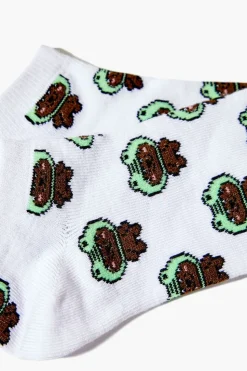 Frog Hat Bear Ankle Socks