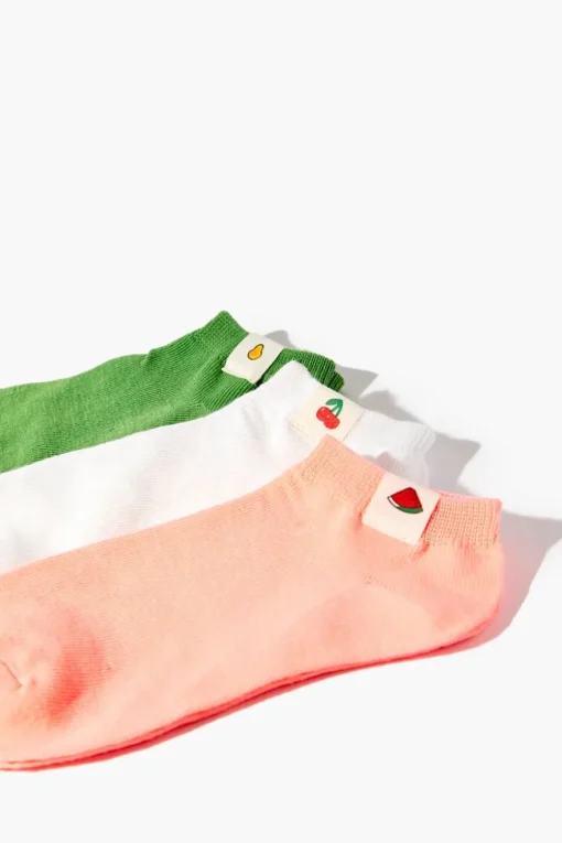 Fruit Patch Ankle Socks Set - 3 Pack