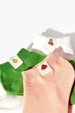 Fruit Patch Ankle Socks Set - 3 Pack