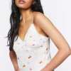 Fruit Print Lace-Trim Cami