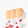 Fruit Print No-Show Sock Set - 3 Pack