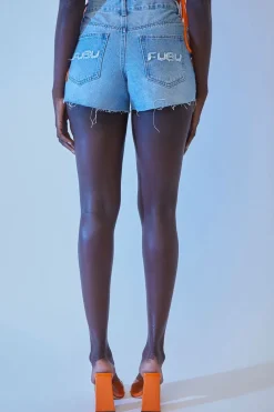 Fubu Denim Raw-Cut Shorts