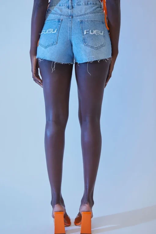 Fubu Denim Raw-Cut Shorts