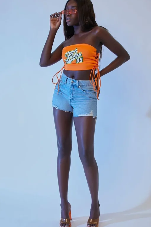 Fubu Denim Raw-Cut Shorts