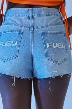 Fubu Denim Raw-Cut Shorts