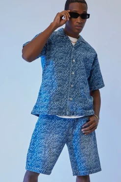 Fubu Print Denim Shorts