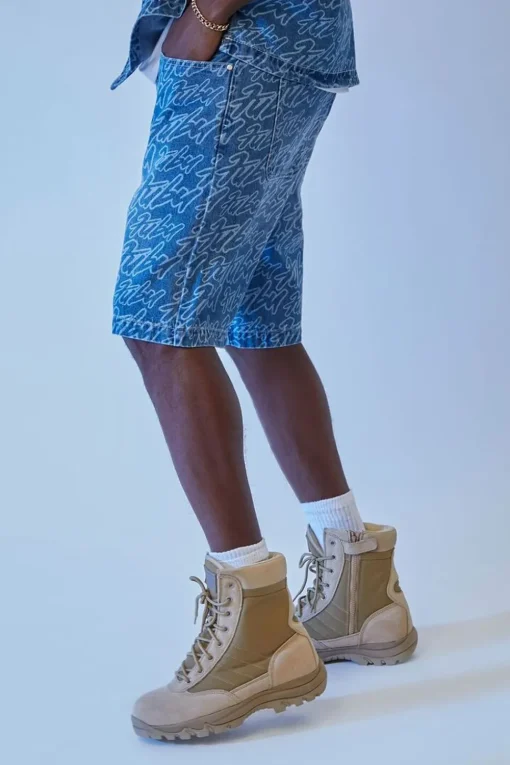 Fubu Print Denim Shorts