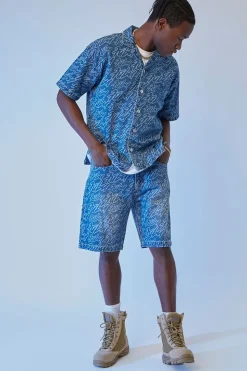 Fubu Print Denim Shorts
