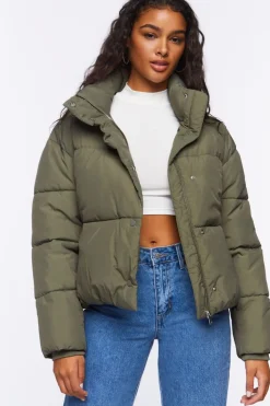 Funnel Neck Puffer Jacket