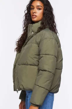 Funnel Neck Puffer Jacket