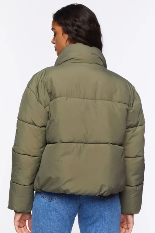 Funnel Neck Puffer Jacket