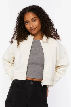 Funnel Neck Zip-Up Jacket