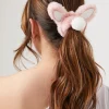Fuzzy Bunny Scrunchie