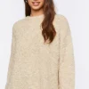 Fuzzy Knit Long Sleeve Sweater