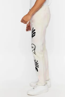 Galleria Quarta Graphic Slim-Fit Jeans