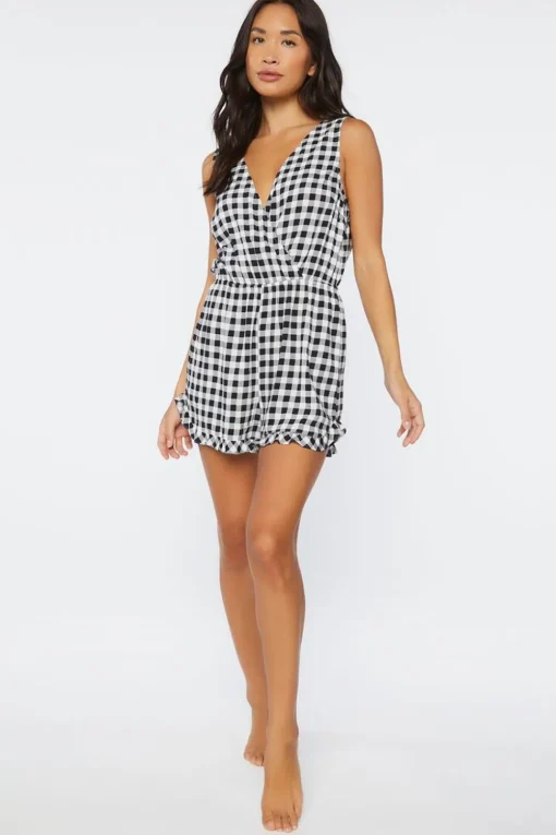 Gingham Lounge Romper