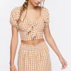 Gingham Mini Skort