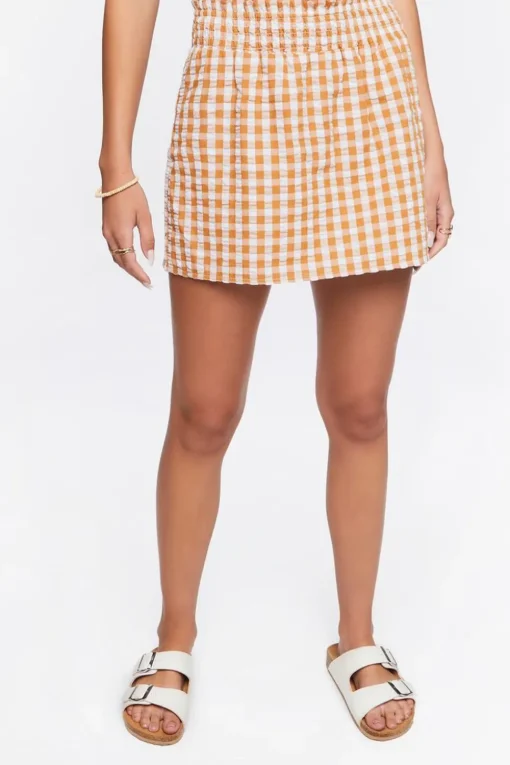 Gingham Mini Skort