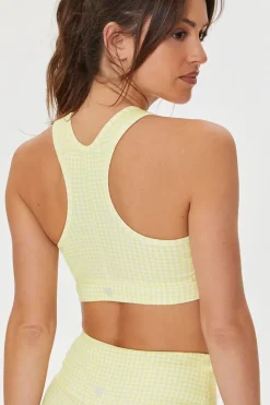 Gingham Racerback Sports Bra