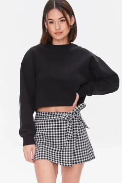 Gingham Wrap Skort