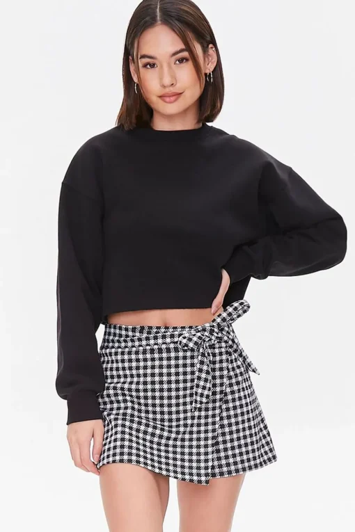 Gingham Wrap Skort