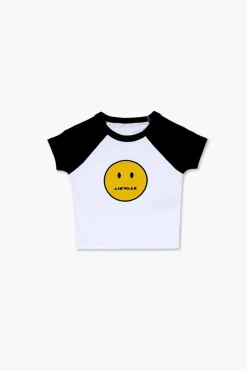 Girls Airwalk Face Graphic Tee (Kids)