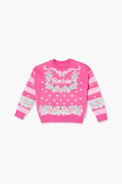 Girls Barbie Graphic Sweater (Kids)