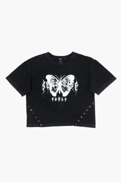 Girls Butterfly Graphic Tee (Kids)