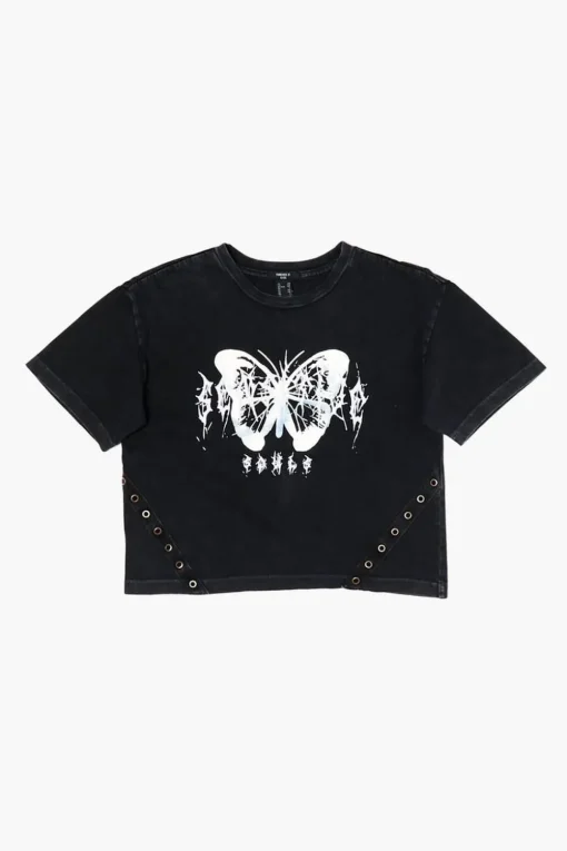 Girls Butterfly Graphic Tee (Kids)