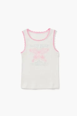 Girls Butterfly Graphic Tank Top (Kids)