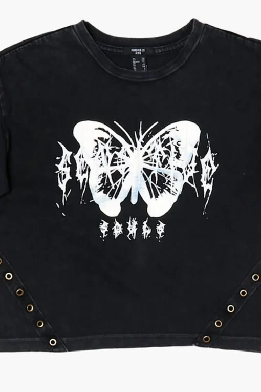 Girls Butterfly Graphic Tee (Kids)