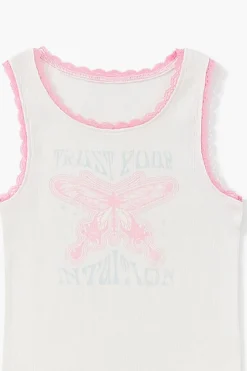 Girls Butterfly Graphic Tank Top (Kids)
