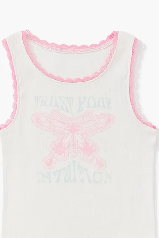 Girls Butterfly Graphic Tank Top (Kids)