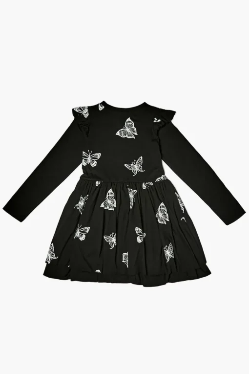 Girls Butterfly Print Dress (Kids)