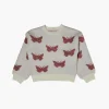 Girls Butterfly Print Sweater (Kids)